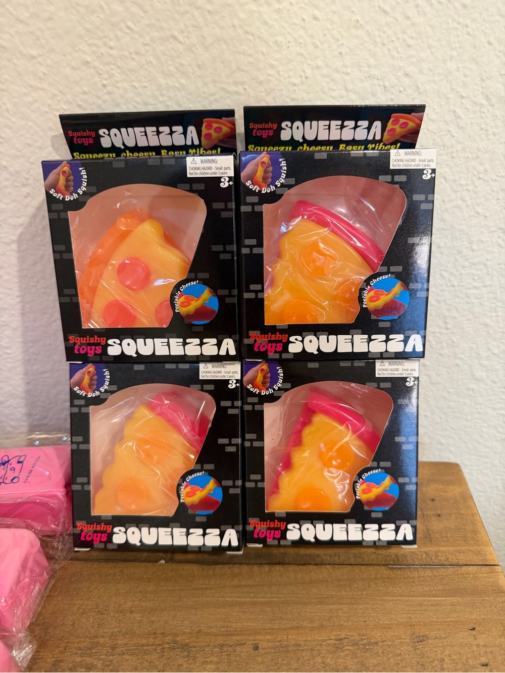 NWT Squishy Pizza Slice Stress Toy - 4 bundles